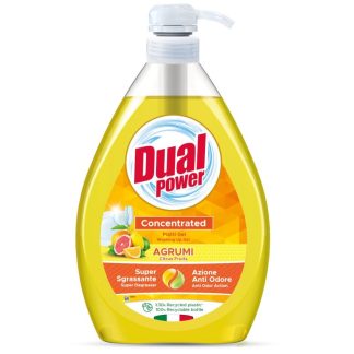 DUAL tečnost za pranje posuđa - Agrumi (1l)