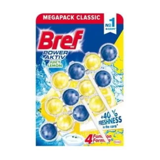 BREF Power aktiv Lemon 3x50g - WC osveživač